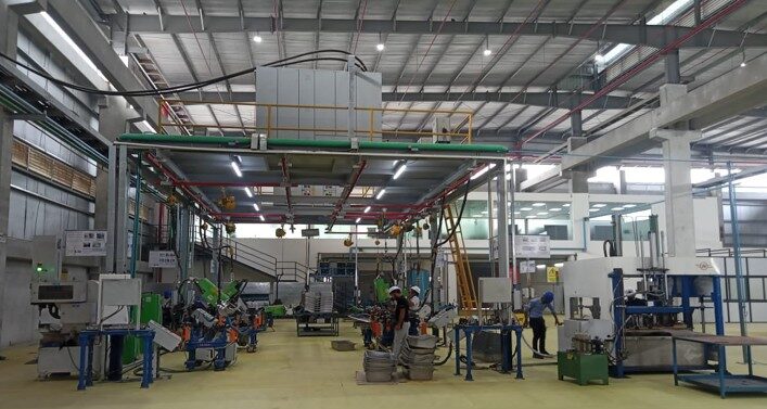 Battery Tray Assembly Line