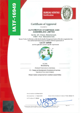 asal-certifications-7 IATF-16949-Chakan