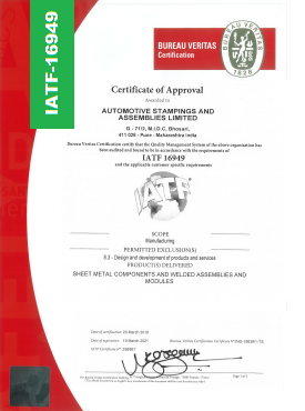 asal-certifications-IATF -Bhosari